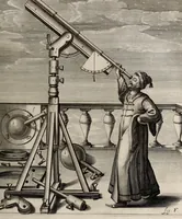 Picture 5 of 26 from Johannis Hevelii Selenographia, sive, Lunae descriptio : atque accurata, tam macularum ejus, quam motuum diversorum, aliarumque omnium vicissitudinum, phasiumque, telescopii ope deprehensarum, delineatio in quâ simul caeterorum omnium planetarum nativa facies, variaeque observationes, praesertim autem macularum solarium, atque jovialium, tubospicillo acquisitae, figuris accuratissimè aeri incisis, sub aspectum ponuntur : nec non quamplurimae astronomicae, opticae, physicaeque quaestiones proponuntur atque resolvuntur : addita est, lentes expoliendi nova ratio : ut et telescopia diversa construendi, et experiendi, horumq; adminiculo, varias observationes coelestes, inprimis quidem eclipsium, cùm solarium, tum lunarium, exquisitè instituendi, itemq diametros stellarum veras, viâ infallibili, determinandi methodus : eoq; quicquid praeterea circa ejusmodi observationes animadverti debet, perspicuè explicatur. -- (1647), leaf 85