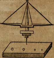 An illustration from Johannis Kunckelii, churfürstl. Brandenb. würcklich bestallt-geheimden Cammer-Dieners, Ars vitraria experimentalis, oder, Vollkommene Glasmacher-Kunst : lehrende, als in einem ... commentario über die ... sieben Bücher P. Anthonii Neri von Florenz, und denen ... Anmerckungen Christophori Merretti ... (so aus den Ital. und Latein. beyde mit Fleiss ins Hochdeutsche übersetzt) die allerkurtz bundigsten Manieren, das reineste Chrystall-Glas, alle gefärbte oder tingirte Gläser, künstliche Edelstein oder Flüsse ... zu machen ... : sampt einem II. Haupt-Thiel, so in drey unterschiedenen Bücher und mehr als 200 Experimenten bestehet, darinnen vom Glasmahlen, Vergulden und Brennen ... Türckisch Pappier, [et]c. ... und viel andere ungemeine Sachen zu machen, gelehret werden : mit einem Anhange von denen Perlen und fast allen natürlichen Edelsteinen .. (1679)
