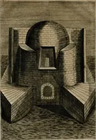 An illustration from Johannis Kunckelii, churfürstl. Brandenb. würcklich bestallt-geheimden Cammer-Dieners, Ars vitraria experimentalis, oder, Vollkommene Glasmacher-Kunst : lehrende, als in einem ... commentario über die ... sieben Bücher P. Anthonii Neri von Florenz, und denen ... Anmerckungen Christophori Merretti ... (so aus den Ital. und Latein. beyde mit Fleiss ins Hochdeutsche übersetzt) die allerkurtz bundigsten Manieren, das reineste Chrystall-Glas, alle gefärbte oder tingirte Gläser, künstliche Edelstein oder Flüsse ... zu machen ... : sampt einem II. Haupt-Thiel, so in drey unterschiedenen Bücher und mehr als 200 Experimenten bestehet, darinnen vom Glasmahlen, Vergulden und Brennen ... Türckisch Pappier, [et]c. ... und viel andere ungemeine Sachen zu machen, gelehret werden : mit einem Anhange von denen Perlen und fast allen natürlichen Edelsteinen .. (1679)