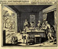 Picture 13 of 32 from Joh[ann] Lodew[ijck] Gottfrieds Historische kronyck; : vervattende een nauwkeurige en volkomene beschrijvingh der aldergedenck waerdigste geschiedenissen des weerelds, van den aenvangh der Scheppingh tot op't jaer Christi 1576. In een nette ordre gebragt na de verdeelingh der vier monarchien, en de bondighste jaer-rekeningh. Op nieuws vertaeld na den derden vermeerderden druck, met byvoegingh van de Historie der Reformatie in Duytschland: en een volkoomen bladwijser aller voornaemste saecken, (1698), leaf 274