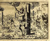 Picture 14 of 32 from Joh[ann] Lodew[ijck] Gottfrieds Historische kronyck; : vervattende een nauwkeurige en volkomene beschrijvingh der aldergedenck waerdigste geschiedenissen des weerelds, van den aenvangh der Scheppingh tot op't jaer Christi 1576. In een nette ordre gebragt na de verdeelingh der vier monarchien, en de bondighste jaer-rekeningh. Op nieuws vertaeld na den derden vermeerderden druck, met byvoegingh van de Historie der Reformatie in Duytschland: en een volkoomen bladwijser aller voornaemste saecken, (1698), leaf 285