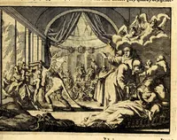 Picture 20 of 32 from Joh[ann] Lodew[ijck] Gottfrieds Historische kronyck; : vervattende een nauwkeurige en volkomene beschrijvingh der aldergedenck waerdigste geschiedenissen des weerelds, van den aenvangh der Scheppingh tot op't jaer Christi 1576. In een nette ordre gebragt na de verdeelingh der vier monarchien, en de bondighste jaer-rekeningh. Op nieuws vertaeld na den derden vermeerderden druck, met byvoegingh van de Historie der Reformatie in Duytschland: en een volkoomen bladwijser aller voornaemste saecken, (1698), leaf 375