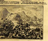 Picture 22 of 32 from Joh[ann] Lodew[ijck] Gottfrieds Historische kronyck; : vervattende een nauwkeurige en volkomene beschrijvingh der aldergedenck waerdigste geschiedenissen des weerelds, van den aenvangh der Scheppingh tot op't jaer Christi 1576. In een nette ordre gebragt na de verdeelingh der vier monarchien, en de bondighste jaer-rekeningh. Op nieuws vertaeld na den derden vermeerderden druck, met byvoegingh van de Historie der Reformatie in Duytschland: en een volkoomen bladwijser aller voornaemste saecken, (1698), leaf 539