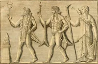 An illustration from Johann Winckelmanns, präsidentens der Alterthümer zu Rom ... Geschichte der Kunst des Alterthums (1764)