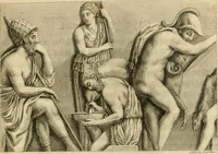 An illustration from Johann Winkelmanns Geschichte der Kunst des Alterthums (1776)