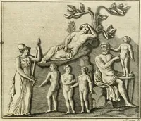 An illustration from Johann Winkelmanns Geschichte der Kunst des Alterthums (1776)