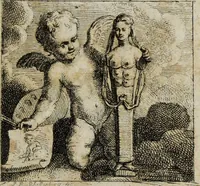 An illustration from Joh. Caspar Füesslins Geschichte der besten Künstler in der Schweitz : nebst ihren Bildnissen (1769)