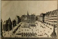 An illustration from Joh. Christophori Wagenseilii De Sacri rom. imperii libera Civitate noribergensi commentatio. Accedit, De Germaniæ, phonascorvm, Von der meister-singer (1697)