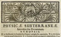 An illustration from Joh. Joachimi Beccheri ... Physica subterranea profundam subterraneorum genesin e principiis hucusque ignotis ostendens : opus sine pari, primum hactenus et princeps (1738)