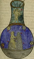 Picture 9 of 42 from Joh. Michaelis Faustij ... Compendium alchymist. novum, sive, Pandora explicata & figuris jllustrata, das ist, Die edelste Gabe Gottes, oder, Ein güldener Schatz : mit welchem die alten und neuen Philosophi, die unvollkommene Metall, durch Gewalt des Feuers verbessert, und allerhand schädliche und unheylsame Kranckheiten innerlich und äusserlich, durch deren Würckung vertrieben haben : dieser Edition wird annoch, nebst vielen Kupffern und über 800 Philosophischen Anmerckungen, ein volkomenes Lexicon alchymisticum novum, und ein vollständiges Register rerum & verborum, beygefüget (1706), leaf 284