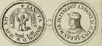 An illustration from Jo. Jac. Chiffletii De linteis sepulchralibus Christi Servatoris crisis historica (1688)