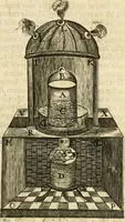 Picture 9 of 75 from Jo. Jacobi Mangeti, medicinae doctoris et sereniss. ac potentiss. regis Prussiae archiatri, Bibliotheca chemica curiosa, seu, Rerum ad alchemiam pertinetium thesaurus instructissimus : quo non tantùm artis auriferae, ac scriptorum in ea nobiliorum historia traditur : lapidis veritas argumentis & experimentis innumeris, immò & juris consultorum judiciis evincitur : termini obscuriores explicantur : cautiones contra impostores & difficultates in tinctura universali conficienda occurrentes, declarantur : verùm etiam tractatus omnes virorum celebriorum, qui in magno sudarunt elixyre, quíque ab ipso Hermete, ut dicitur, Trismegisto, ad nostra usque tempora de chrysopoea scripserunt, cum praecipuis suis commentariis, concinno ordine dispositi exhibentur. Ad quorum omnium illustrationem additae sunt quamplurimae figurae aeneae (1702), leaf 110