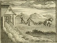 An illustration from Jo. Jacobi Mangeti, medicinae doctoris et sereniss. ac potentiss. regis Prussiae archiatri, Bibliotheca chemica curiosa, seu, Rerum ad alchemiam pertinetium thesaurus instructissimus : quo non tantùm artis auriferae, ac scriptorum in ea nobiliorum historia traditur : lapidis veritas argumentis & experimentis innumeris, immò & juris consultorum judiciis evincitur : termini obscuriores explicantur : cautiones contra impostores & difficultates in tinctura universali conficienda occurrentes, declarantur : verùm etiam tractatus omnes virorum celebriorum, qui in magno sudarunt elixyre, quíque ab ipso Hermete, ut dicitur, Trismegisto, ad nostra usque tempora de chrysopoea scripserunt, cum praecipuis suis commentariis, concinno ordine dispositi exhibentur. Ad quorum omnium illustrationem additae sunt quamplurimae figurae aeneae (1702)