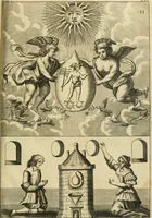 An illustration from Jo. Jacobi Mangeti, medicinae doctoris et sereniss. ac potentiss. regis Prussiae archiatri, Bibliotheca chemica curiosa, seu, Rerum ad alchemiam pertinetium thesaurus instructissimus : quo non tantùm artis auriferae, ac scriptorum in ea nobiliorum historia traditur : lapidis veritas argumentis & experimentis innumeris, immò & juris consultorum judiciis evincitur : termini obscuriores explicantur : cautiones contra impostores & difficultates in tinctura universali conficienda occurrentes, declarantur : verùm etiam tractatus omnes virorum celebriorum, qui in magno sudarunt elixyre, quíque ab ipso Hermete, ut dicitur, Trismegisto, ad nostra usque tempora de chrysopoea scripserunt, cum praecipuis suis commentariis, concinno ordine dispositi exhibentur. Ad quorum omnium illustrationem additae sunt quamplurimae figurae aeneae (1702)