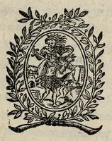 An illustration from Jo. Mathaei Magni De praesenti Parisiensis Academiae rerum statu oratio : ad doctissimum & prudentissimum virum Claudium Altitectium in Senatu Parisiensi causarum patronum. (1588)