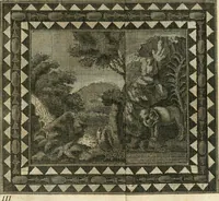An illustration from Josephi Alexandri Furietti utriusque signaturæ referendarii, sacrarum congr. concilii, & residentiæ episcoporum a secretis De musivis, ad Ss. patrem Benedictum XIV. Pontificem Maximum (1752)