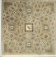An illustration from Josephi Alexandri Furietti utriusque signaturæ referendarii, sacrarum congr. concilii, & residentiæ episcoporum a secretis De musivis, ad Ss. patrem Benedictum XIV. Pontificem Maximum (1752)