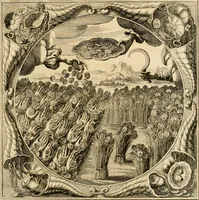 Picture 19 of 22 from Josephi felicissimi quondam, et gloriossisimi in Aegypto proregis polymita : variis liciorum coloribus distincta diversisque picturarum figuris illustrata : hoc est, virtutum regiarum in pluribus olim clarissimisque principibus laudatarum symmetria in unum, absolutumque ornatum animi coronis nati concinnata, et Josepho primo Leopoldi I. caesaris filio in Romanorum regem felicibus auspiciis nuper inaugurato : ab Archiducali, Caesareo, et Academico Societ. Jesu collegio Graecii in obsequiosae gratulationis argumentum demississimè oblata (1690), leaf 142
