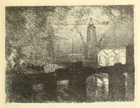 Picture 10 of 11 from Joseph Pennell's pictures of war work in England, reproductions of a series of drawings and lithographs of the munition works made by him with the permission and authority of the British government (1917), leaf 171