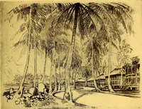 An illustration from Joseph Pennell's pictures of the Panama canal: reproductions of a series of lithographs made by him on the isthmus of Panama, January-March, 1912 (1912)