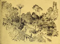 An illustration from Joseph Pennell's pictures of the Panama canal: reproductions of a series of lithographs made by him on the isthmus of Panama, January-March, 1912 (1912)