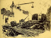 An illustration from Joseph Pennell's pictures of the Panama canal: reproductions of a series of lithographs made by him on the isthmus of Panama, January-March, 1912 (1912)