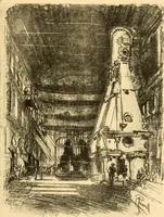 An illustration from Joseph Pennell's pictures of war work in America : reproductions of a series of lithographs of munition works made by him with the permission and authority of the United States government, with notes and an introduction by the artist (1918)