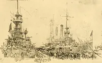 Picture 20 of 38 from Joseph Pennell's pictures of war work in America : reproductions of a series of lithographs of munition works made by him with the permission and authority of the United States government, with notes and an introduction by the artist (1918), leaf 86