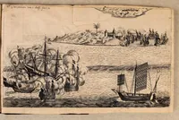 An illustration from Journael, ofte historiaelse beschrijvinge van Matheus vanden Broeck. : Van 't geen hy selfs ghesien ende waerachtigh gebeurtis, wegen 't begin ende revolte van de Portugese in Brasiel, als mede de conditie en het overgaen van de forten aldaer (1651)