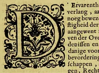 An illustration from Journael, ofte historiaelse beschrijvinge van Matheus vanden Broeck. : Van 't geen hy selfs ghesien ende waerachtigh gebeurtis, wegen 't begin ende revolte van de Portugese in Brasiel, als mede de conditie en het overgaen van de forten aldaer (1651)