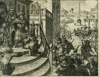 Picture 7 of 7 from Journael van de reysen ghedaen door den Ed. Heer en Ridder Sr. Thomas Roe, ambassadeur van sijn Conincklijcke Maejesteyt van Groot-Brittanje, afgevaerdicht naer Oostindien aen den Grooten Mogol, ende andere ghewesten in Indien .. (1656), leaf 62