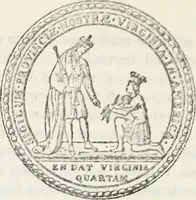 An illustration from Journals of the House of Burgesses of Virginia (1619)