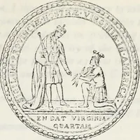 An illustration from Journals of the House of Burgesses of Virginia (1619)