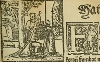An illustration from Új testamentu maar ellven, mellet az görög és diák ellvbol ... fordijtant [Sylvester János.] (1541)