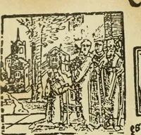 An illustration from Új testamentu maar ellven, mellet az görög és diák ellvbol ... fordijtant [Sylvester János.] (1541)