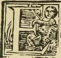 An illustration from Új testamentu maar ellven, mellet az görög és diák ellvbol ... fordijtant [Sylvester János.] (1541)