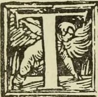 An illustration from Új testamentu maar ellven, mellet az görög és diák ellvbol ... fordijtant [Sylvester János.] (1541)