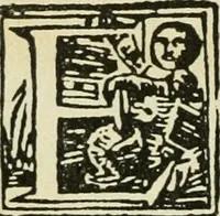 An illustration from Új testamentu maar ellven, mellet az görög és diák ellvbol ... fordijtant [Sylvester János.] (1541)
