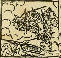 An illustration from Új testamentu maar ellven, mellet az görög és diák ellvbol ... fordijtant [Sylvester János.] (1541)