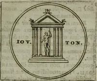Picture 14 of 19 from Justi Rycquii De Capitolio romano commentarius : in quo illustria ejus olim aedificia, sacra, & profana : deorum dearumque nomina : arcus item triumphales, columnae, statuae, tropaea, colossi, caeteraque ornamenta ad curate describuntur : & plura alia antiquitatis monimenta proferuntur, emendantur, explicantur : figuris aenis & notis viri philologi illustrata & aucta (1696), leaf 386