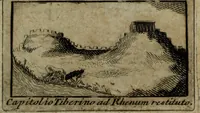 Picture 2 of 19 from Justi Rycquii De Capitolio romano commentarius : in quo illustria ejus olim aedificia, sacra, & profana : deorum dearumque nomina : arcus item triumphales, columnae, statuae, tropaea, colossi, caeteraque ornamenta ad curate describuntur : & plura alia antiquitatis monimenta proferuntur, emendantur, explicantur : figuris aenis & notis viri philologi illustrata & aucta (1696), leaf 6