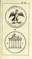 Picture 6 of 13 from Justi Rycquii De Capitolio Romano commentarius : in quo, illustria ejus olim aedificia, sacra, & profana : deorum dearumque nomina, arcus item triumphales, columnae, statuae, tropaea, colossi, caeteraque ornamenta adcuratè describuntur, & plura alia antiquitatis monimenta proferuntur, emendantur, explicantur (1669), leaf 239