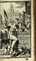 An illustration from Justi Rycquii De Capitolio Romano commentarius : in quo, illustria ejus olim aedificia, sacra, & profana : deorum dearumque nomina, arcus item triumphales, columnae, statuae, tropaea, colossi, caeteraque ornamenta adcuratè describuntur, & plura alia antiquitatis monimenta proferuntur, emendantur, explicantur (1669)