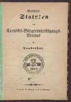 An illustration from Revidirte Statuten des Karnöffel-Bürgerunterstützungs-Vereins zu Landeshut. Karnöffel-Grammatik (1866)