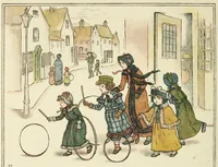Picture 6 of 11 from Kate Greenaway's book of games (1889), leaf 40
