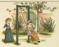 Picture 7 of 11 from Kate Greenaway's book of games (1889), leaf 44