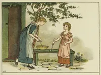 Picture 8 of 11 from Kate Greenaway's book of games (1889), leaf 49
