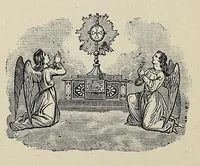 An illustration from Katolik anamïhan, ene kä: Jesus ot Äsechzekon kateshim. As wechzekatek (1883)