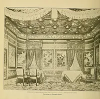 An illustration from Kawashima's art fabrics : exhibits (1900)