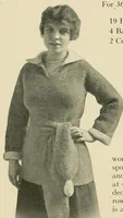 An illustration from Khaki knitting book (1917)